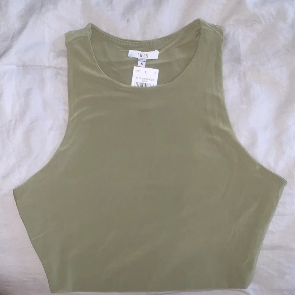 Olive Green Halter Top